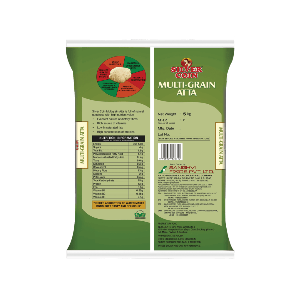 Multi Grain Atta Silver Coin Multi Grain Atta